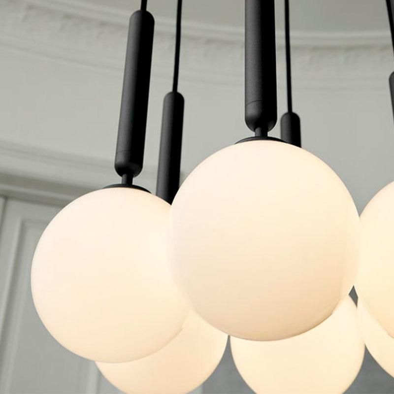 2022 Nordic Restaurant Simple Postmodern Chandelier Bedroom Clothing Shop Simple Light Luxury Creative Single Head Bedside Pendant Light