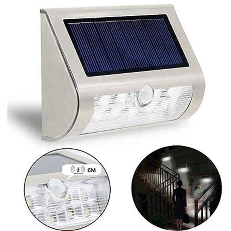 Update New Solar Wall Lights 13LED Solar Garden Light PIR Sensor Solar Light