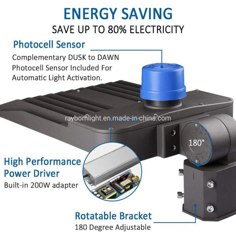 IP65 50watt Pole Mounted LED Shoebox Street Light Outdoor for Ground Flag Lighting