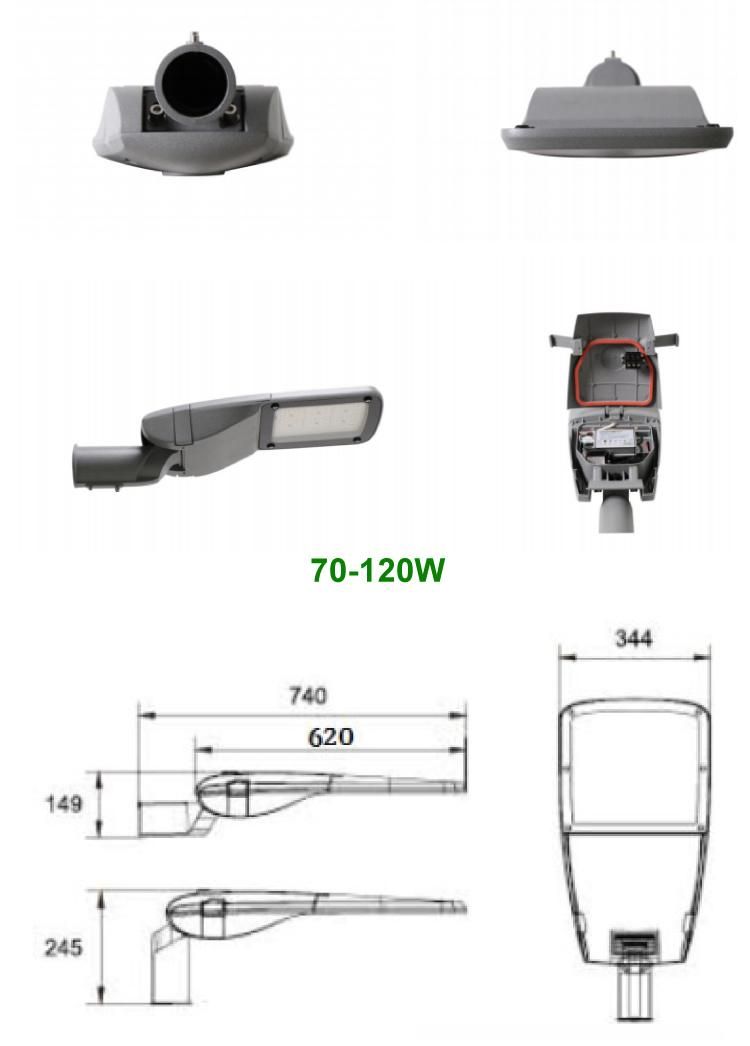 2021 Newest Design 120W LED Street Lamp with 8 Years Warranty LED Road Light