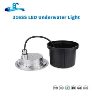 18W 316ss DC12V High Power Recessed LED Swimming Light