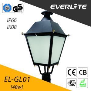 Everlite 40w LED Post Top LED Street Light With IK08 IP66