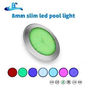 Super Slim 8mm Underwater Swimming Pool Light with Two Years Warranty