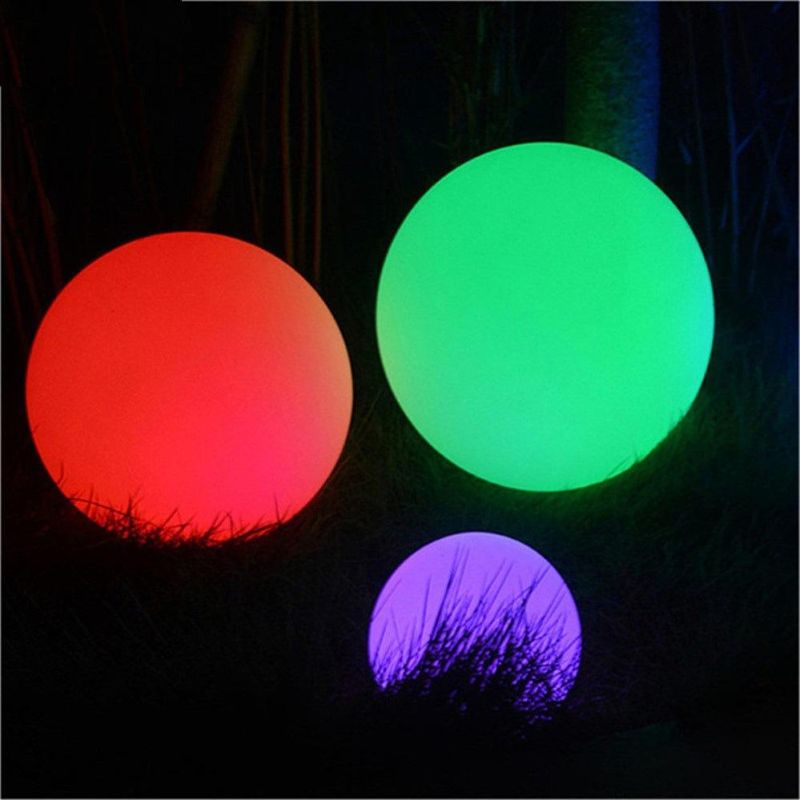 Waterproof LED Solar Power Ball Shape Floating Light