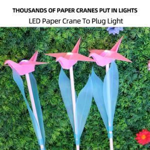 Thousand Paper Cranes Plug-in Lamp LED Landscape Light Park Garden Lawn