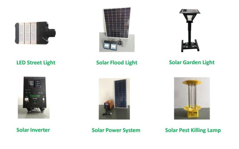 Esavior 5 Years Warranty 10000lm Outdoor Solar Flood Light LED Lightings with LiFePO4 Lithium Battery