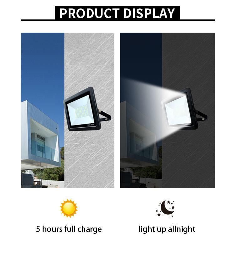 High Mast Hanging 50W 100W Microwave Sensor Waterproof IP65 Garden Stadium LED Outdoor Rechargeable Flood Light