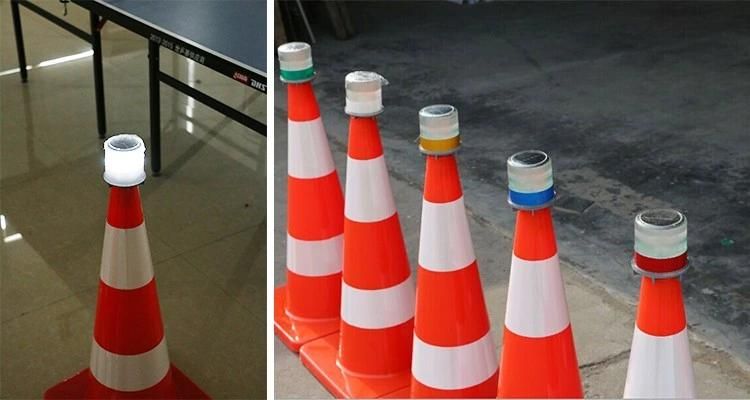 Solar Warning LED Barrier Light Traffic Cone Light Blinker