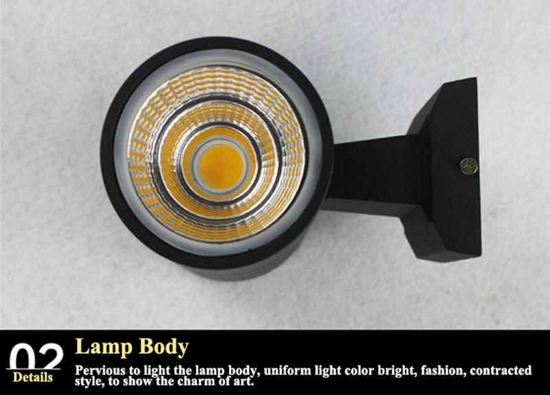 Round Outdoor Surface Lamp up and Down 20W 30W 50W 60W 80W Lighting Decorative LED Wall Light