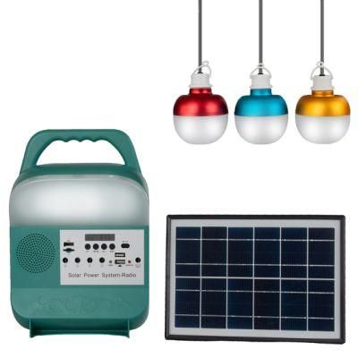 LED Solar Energy Rechargeable Light Energy-Saving System Home Portable Camping Lamp