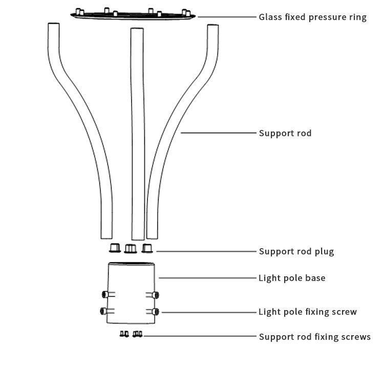 China Supplier Decoration 150W Outdoor Path LED Garden Light