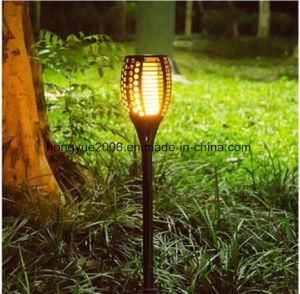 2018 New Design High Quality and Big Lumen Solar Flame Lamp Flame LED Solar Garden Light