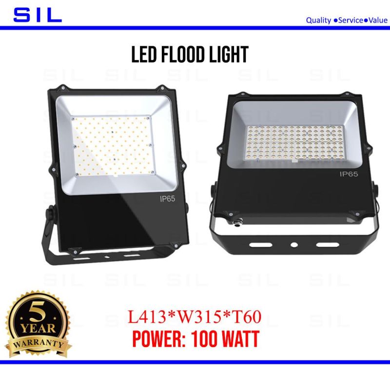 High Power Top Quality Indoor Outdoor Stadium Court Tunnel Lighting IP65 100W LED Flood Lights