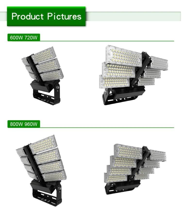 Super Bright High Quality Commercial High Lumen IP65 800W LED Flood Light