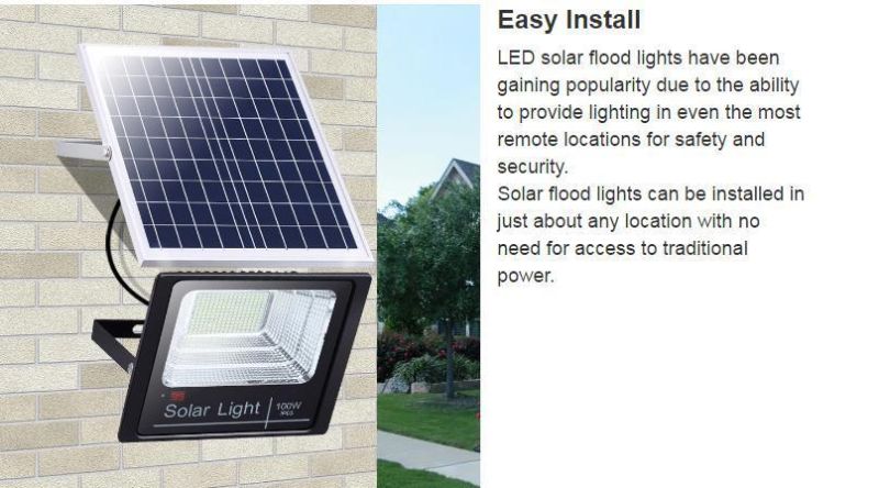 The Update Solar Lights with Power Display High Bright Solar LED Solar Flood Lights