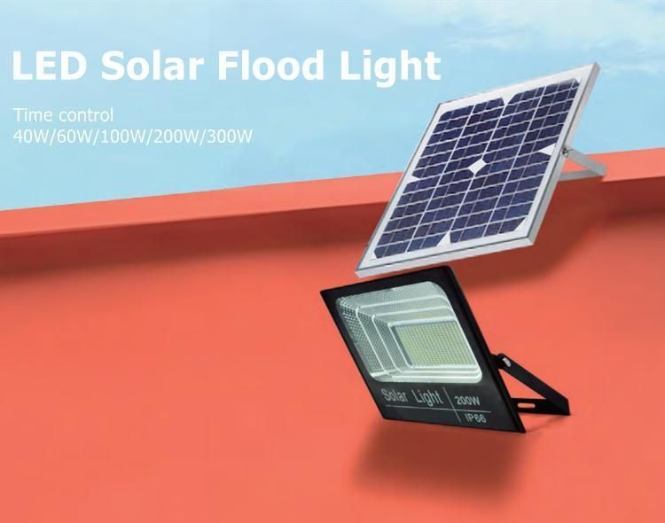 Competitive Price Time Control High Quality 40W LED Solar Powered Flood Light with Long Lifespan