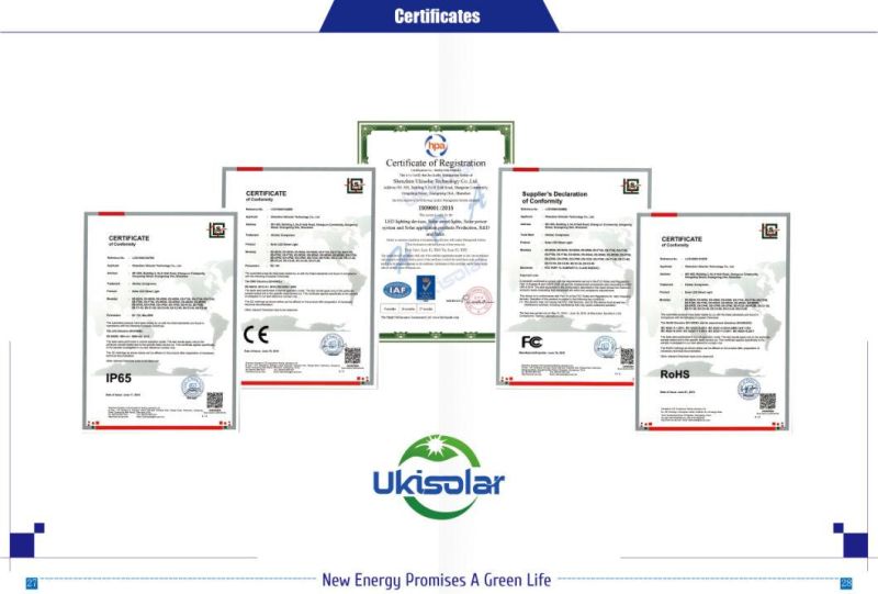 Ukisolar Factory Somalia Niger Benin Ghana 100W 120W Solar Light Outdoor