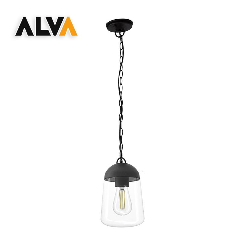 Aluminium Powder Coating Black E27 Max 60W Pendant Lamp Ceiling Lights for Outdoor