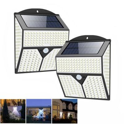 436LED Solar Lamp Outdoor PIR Motion Sensor Solar Wall Light