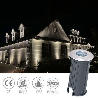 Outdoor Landscape Recessed Paving Lamp Buried Light 3W Garden Ground LED Underground Lighting