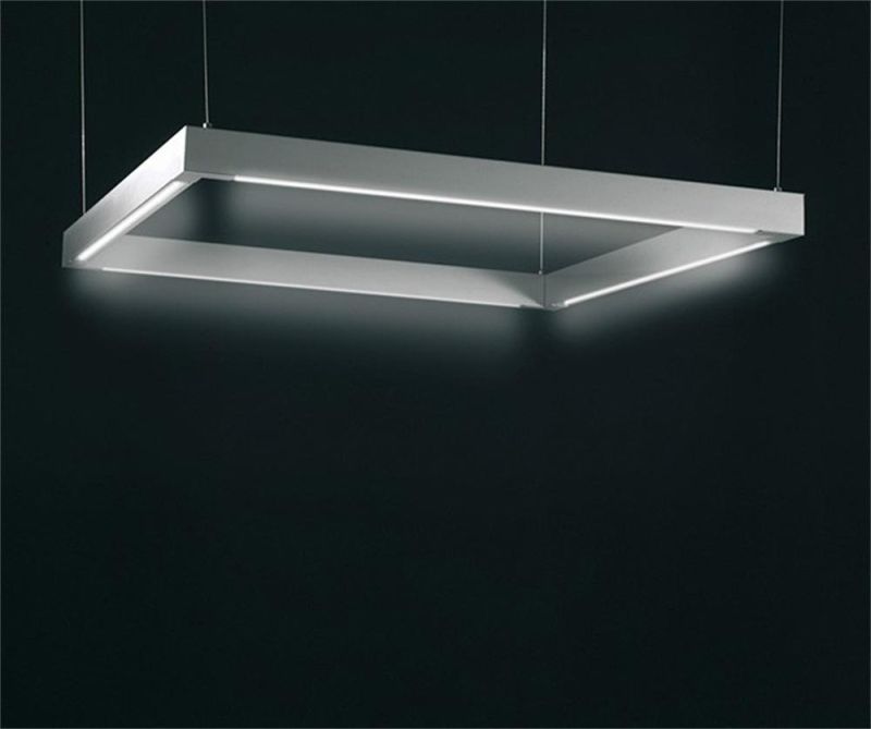 O New Style Bedroom Bedside Pendant Lamp Black Rectangles Chandeliers