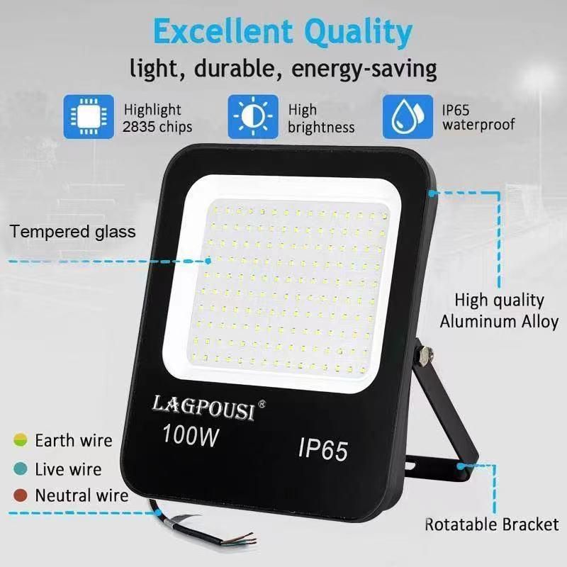 Wholesale Price Hot Sale Outdoor Security Lighting Long Lidespan 400W 500W 600W Outdoor LED Flood Light