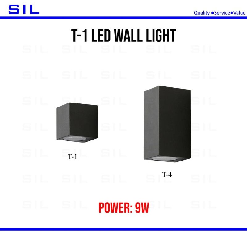 Outdoor Indoor Modern Bedroom Reading up and Down Adjustable LED Wall Lamp 9W LED Wall Light