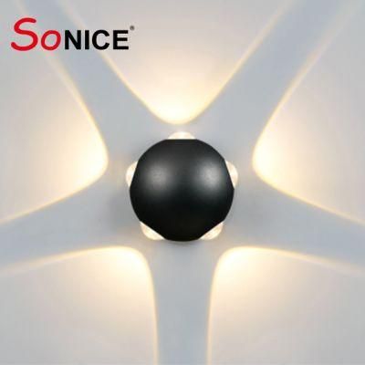 High Luminous Household Hotel Corridor Garden Die Casting Aluminium Ball Unique LED Wall Lights