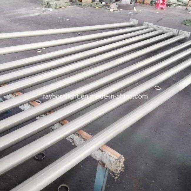 High/Mast Street Light Round/Conical Polygonal Octagon Q235/345 Hot Galvanized Steel Pole/Solar LED Street Post/Pole/Arm