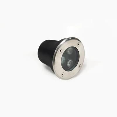 Waterproof IP65 3W 2000K-6000K RGB Round LED Underground Light