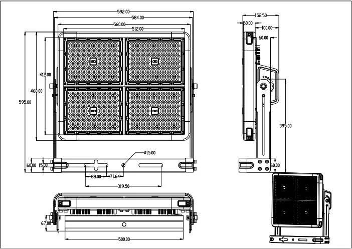 Multi Beam Angle Good Quality High Power High Mast Light