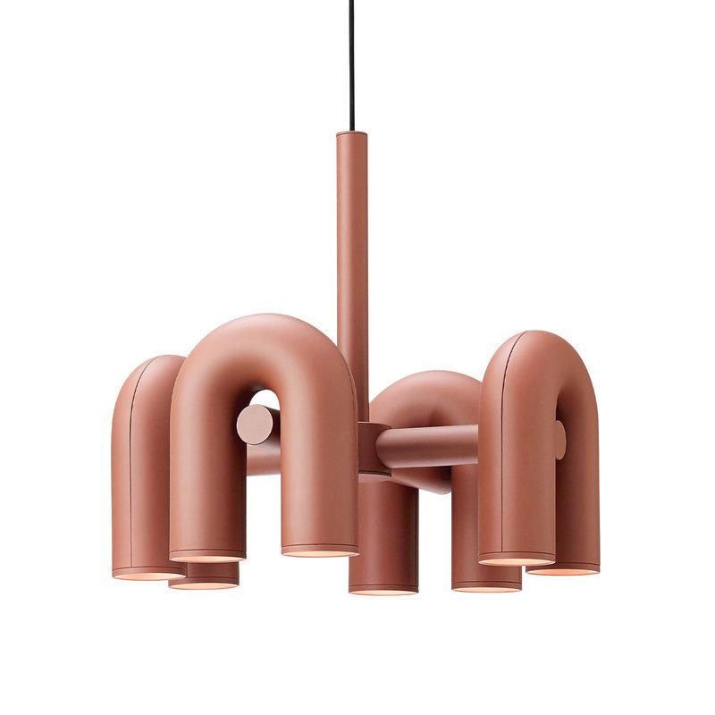 2022 Northern Europe Postmodern Simple Creative Personality Living Room Dining Room Designer Model Bedroom Art U - Shaped Chandelier