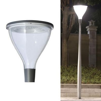 Peonylighting Modern IP65 Aluminum Outdoor Grey LED Post Top Light Waterproof 55W LED Garden Lamp