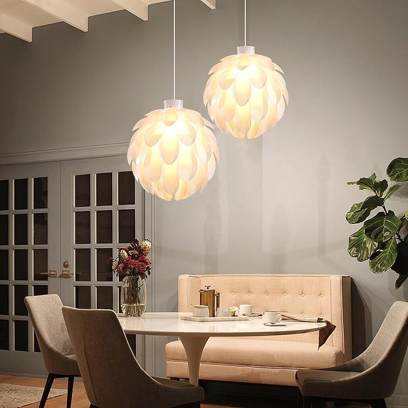 2022 Nordic Bedroom Chandelier Warm Romantic Creative Petal Pine Cone Restaurant Pendant Light