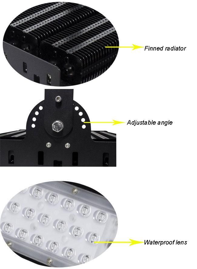 Outdoor LED Floodlight 100W 150W 200W IP66 for Playground Basketball Lighting CE RoHS Approved