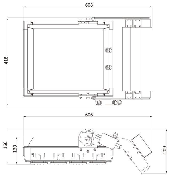 400W Stadium Lighting Serials LED Projector Light