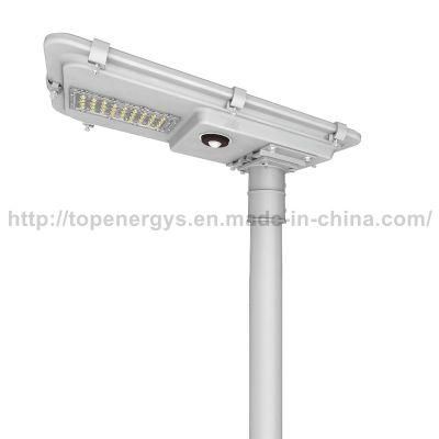 15W 160lm/W All in One Integrated IP66 Lithium Battery Solar LED Street Light