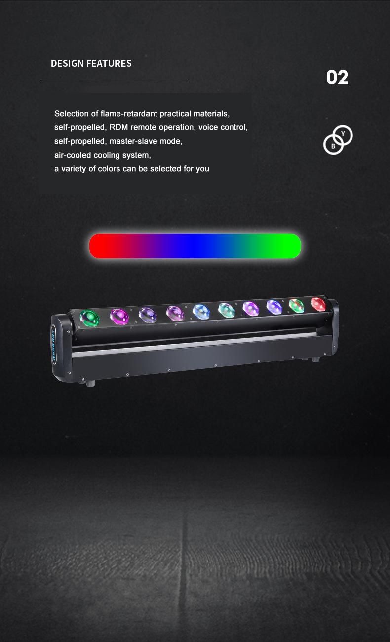 10*40W LED RGB Bar Wall Washer Lighting for DJ Stage