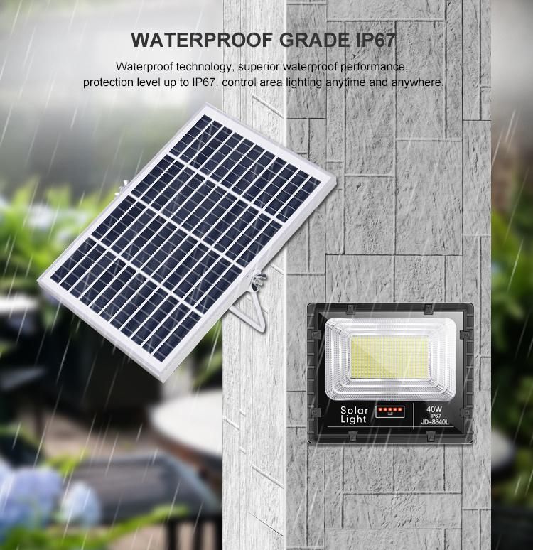 Die-Casting LED Solar Flood Light 40W Solar LED Flood Light Outdoor IP66 Solar LED Flood Lights Solar Light