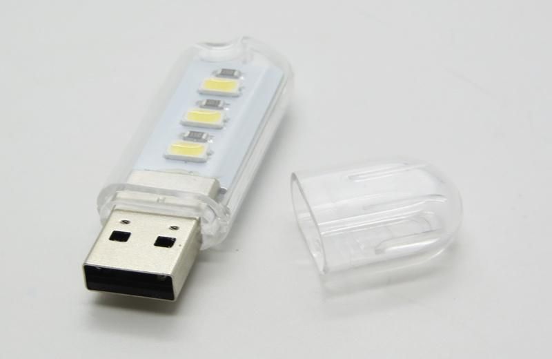 3 LEDs USB Night Light Emergency Use Night Light Disk Shape Light USB LED Light