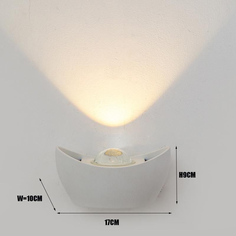 Aluminium Product Outdoor Wall Light Waterproof White/Black Creative Wall Lamps (WH-HR-17)