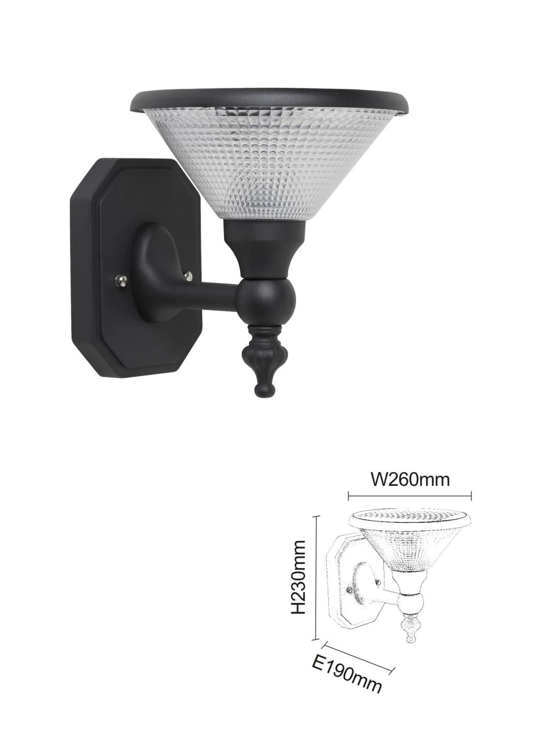 3W Outdoor IP65 Garden Lantern CE Solar LED Wall Light