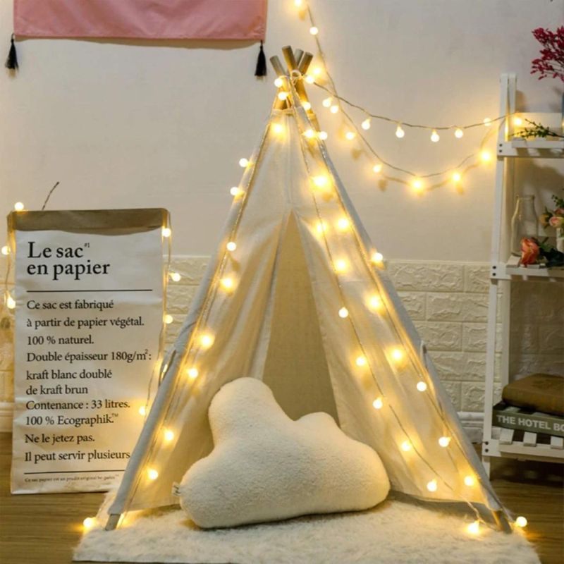 Outdoor Fairy String Lights with Remote for Patio Garden Home Christmas Party, Warm White