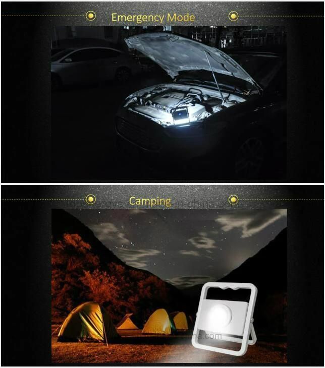 2 Brightness Levels, for Contractors, Home & Farm, Job Site & Large Areas Rechargeable LED Floodlight