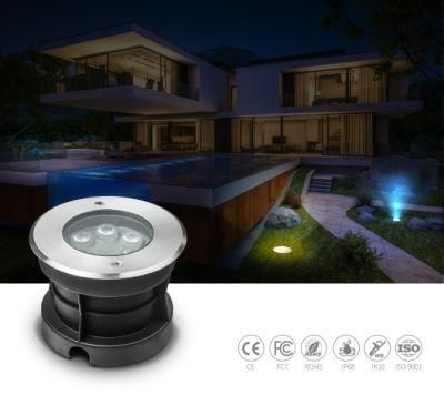 6W IP68 Recessed LED Underwater Underground Inground Pool Light LED Outdoor Tree Light