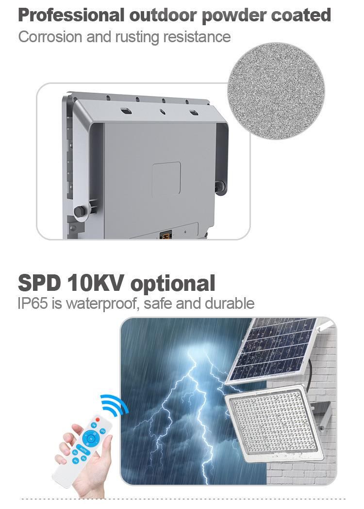 High Quality Waterproof IP65 500W Outdoor Wall Solar Reflector Solar LED Flood Garden Lights