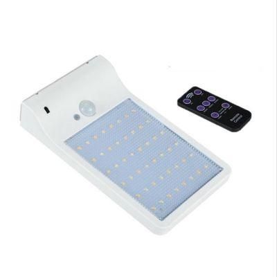 Outdoor LED Solar Street Security Flood Light IP65 Waterproof Auto on/off Dusk to Dawn Timer with Remote and Bracket for Yard