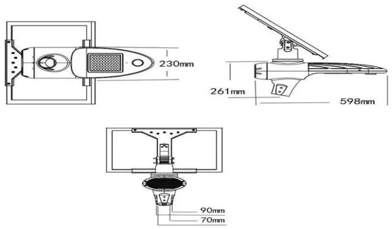 6000lm Solard LED Street Light