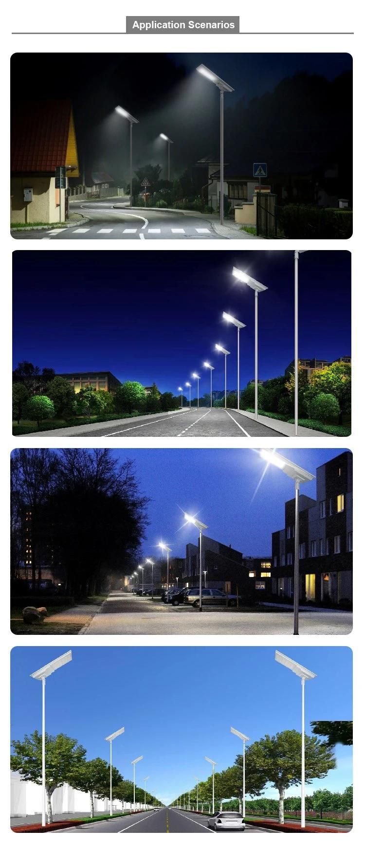 High Brightness Garden Cobra Energy Streets LED Solar Street Light Battery Turbine Street Light