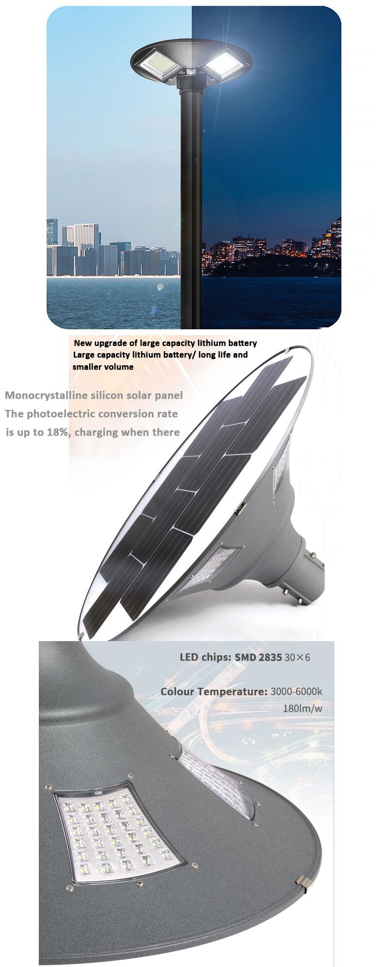 Solar Garden Light UFO Lighting Energy Saving Lamp LED 20W